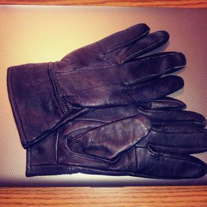 Ladies Black Leather Gloves